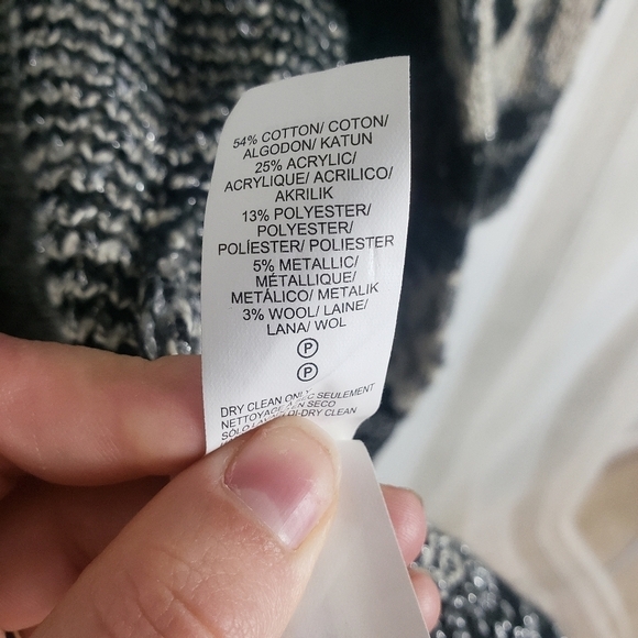 Lucky Brand‎ Aztec Blanket Cardigan Sweater Black Size Small - Picture 6 of 9